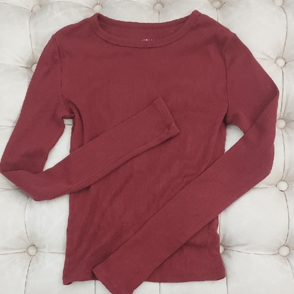Aeropostale Kids Maroon Long Sleeve Top